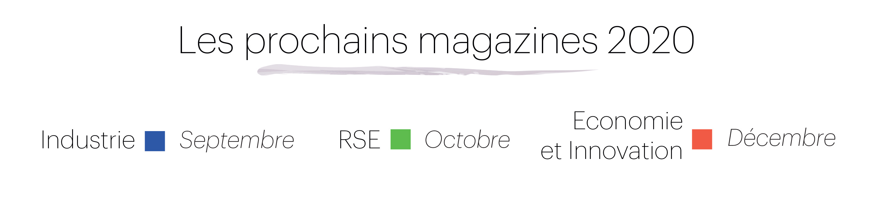 Les magazines 2020