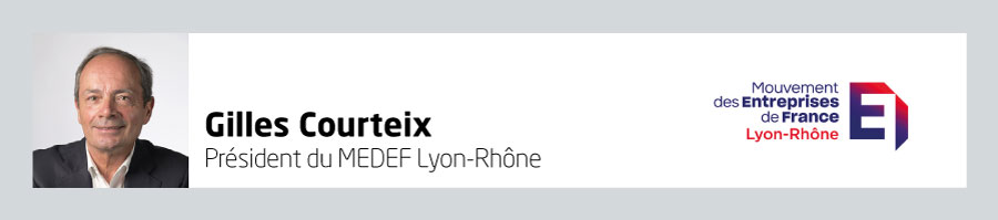 Gilles Courteix, Président du MEDEF Lyon-Rhône