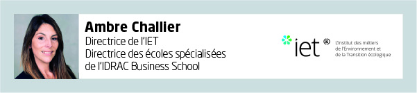 Ambre Challier, Directrice de l’IET
