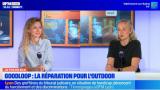 Audrey Desfève, de Bref Eco, avec Solenne Bécart, cofondatrice de Goodloop, sur le plateau de BFM Lyon. 