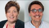 à gauche : Marie-Claude Frossard, directrice territoriale déléguée du Léman et à droite : David Lecomte, chargé de recrutement au Club Med