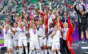 L'OL féminin lors de sa victoire en ligue des champions en 2019, brefeco.com