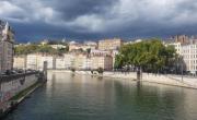 La Saône et ses quais, à Lyon.