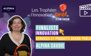 Agnès Epalle présente l'innovation d'Alpina Savoie, finaliste des Trophées Bref Eco de l'Innovation.