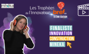 Joanne Boachon présente l'innovation de Minéka, finaliste des Trophées Bref Eco de l'Innovation.