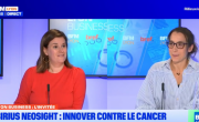 Agnès Bastid (à droite), cofondatrice de Sirius Neosight était l'invitée de Lyon Business sur BFM Lyon et répondait aux questions de Corinne Delisle de Bref Eco.