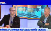 Alban Razia (Bref Eco) et Yves Millardet (AFL) sur le plateau de BFM Lyon.
