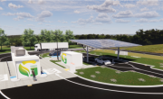 La future station multi-énergies du Pouzin proposera du bioGNV et une recharge électrique ultra-rapide.