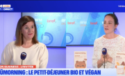 Corinne Delisle (Bref Eco) et Mathilde Gaymard sur le plateau de BFM Lyon.