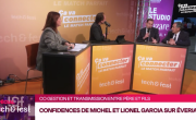 Lionel et Michel Garcia d'Everial, sur le plateau de l'émission Ça va connecter avec Philippe Régnoux et Corinne Delisle.