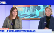 Corinne Delisle (Bref Eco) et Christelle Le Hir (La Vie Claire) sur le plateau de Focus Eco chez BFM Lyon.