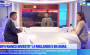 Charles-Eric Baltoglu (Bpifrance) sur le plateau de BFM Lyon pour l'émission Focus Eco avec Hugo Caprioli et Corinne Delisle de Bref Eco. 