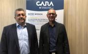 Gilles Le Carre, président, et Richard Tilagone, trésorier du pôle de compétitivité Cara.