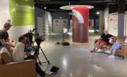 Un tournage avec Perrine Laffont et Alexis Pinturault