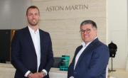 Quentin Chopard, vice-président du groupe Chopard, et Frédéric Blanc, directeur de la concession Aston Martin, à Lyon 6e.