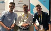 De gauche à droite, les fondateurs de Vibly : Arthur Benard, Théo Scamps et Maxime Peigney.