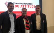 Thomas Quantin, chargé de missions, Guy Mathiolon, président, et Serge Bruhat, secrétaire du fonds de dotation LOU Attitude.