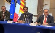 Damien Robert, directeur général de Solideo, Fabrice Pannekoucke, président de Solideo, et Renaud Muselier, président de Provence-Alpes-Côte d'Azur.