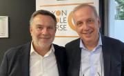 Jean-François Doucet, directeur général d'Amoeba (à gauche) et Benoît Villers, président.