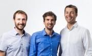 Nicolas Paget, Guénaël Prince et Mathieu Lefebvre, cofondateurs de Waga Energy.