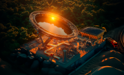 La loupe solaire d'Heliosand fait fondre les déchets par un process de vitrification à 4 000 °C.