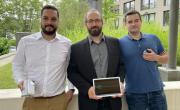 Sofiane Omri, Xavier Lojacono et Vincent Oeillet (de g. à dr.), trois des cinq associés.