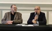 Philippe Valentin, président de la CCI et Patrick Parat, président du comité d'investissement Mesh.