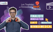 Thomas Lonjaret présente MinMaxMedical, finaliste des Trophées Bref Eco de l'Innovation.