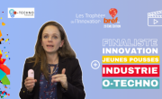 Marine Torrollion présente O-Techno, finaliste des Trophées Bref Eco de l'Innovation.