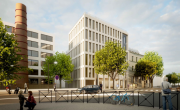 Perspective du futur programme de Villeurbanne, à l’emplacement de l’actuel magasin Feu Vert.