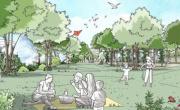 Sur environ 2,5 hectares, le futur Parc Saint-Jean à Clermont-Ferrand se composera d’une mosaïque d’espaces aux ambiances multiples.