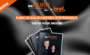 Antoine Dénériaz et Marie-Sophie Obama, deux champions entrepreneurs pour la une du tome 3 de beAura.