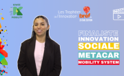Madani Houria de Metacar Mobility Systems, finaliste des Trophées Bref Eco de l'Innovation.