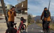 Voi Technology propose désormais des vélos équipés de porte-skis à Grenoble.