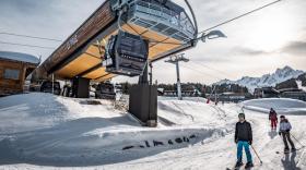 La télécabine du Praz, à Courchevel.