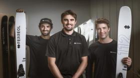 Jonathan Audet, Félix Lapointe et Étienne Boucher, cofondateurs de Ferreol Skis.