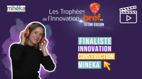 Joanne Boachon présente l'innovation de Minéka, finaliste des Trophées Bref Eco de l'Innovation.