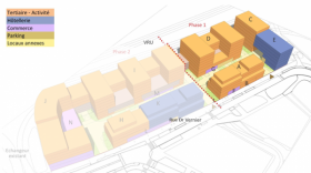 Son emplacement, le long de la voie rapide urbaine, fait du "Bâtiment vitrine"  un programme stratégique.