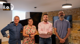 François-Pierre Salamand (Plus2Sens), Corinne Delisle (Bref Eco), Matthieu Verdon (Solreed) et Marco Busetta (ATS Studios).