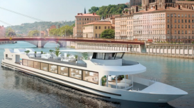 Le futur bateau restaurant Les Célestins