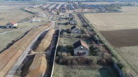 Vue du chantier du camp militaire des Fromentaux www.brefeco