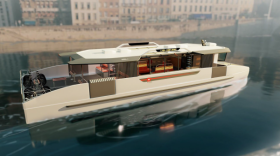 Les futurs bateaux électriques du nouveau service Navigône sont en construction à La Rochelle.
