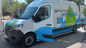 Ce véhicule utilitaire hydrogène, va permettre à Pum d’assurer la livraison zéro émission des petits chantiers en centre-ville de Lyon.