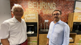 Xavier Pellet, fondateur de Behring Waters, et Laurent Godissart, directeur général.