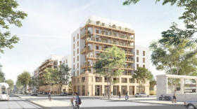 Le projet vu depuis l’avenue Debourg est.
