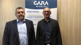 Gilles Le Carre, président, et Richard Tilagone, trésorier du pôle de compétitivité Cara.