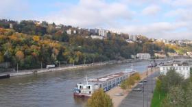 La Saône, au pied de la colline de Sainte-Foy.