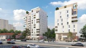 Le programme Connexion, situé à l’angle de l’avenue Paul-Santy et de la rue Professeur Beauvisage, dans le 8e arrondissement de Lyon.