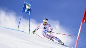 Alexis Pinturault, sur la piste L'Éclipse à Courchevel.