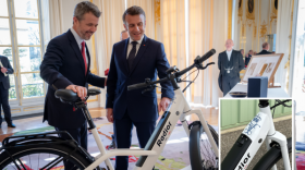 Emmanuel Macron offre le Phen'x de Radior à Frederik X.